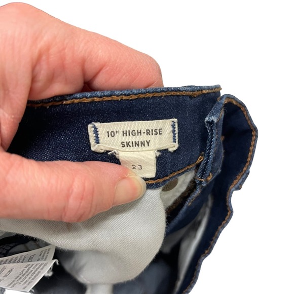 Women's Madewell dark denim 10" High Rise Skinny Leg - 23 - Picture 7 of 7